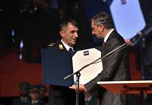 15. 10. 2022, rnomelj – Predsednik Republike Slovenije Borut Pahor se je udeleil sveane akademije ob 110. obletnici ustanovitve Gasilske zveze rnomelj (Tamino Petelinek/STA)